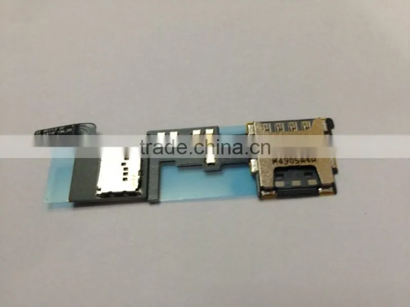 2015 Original Phone Sim And SD Card Read Contact For Samsung Galaxy Note4 Sim Card Reader Parts