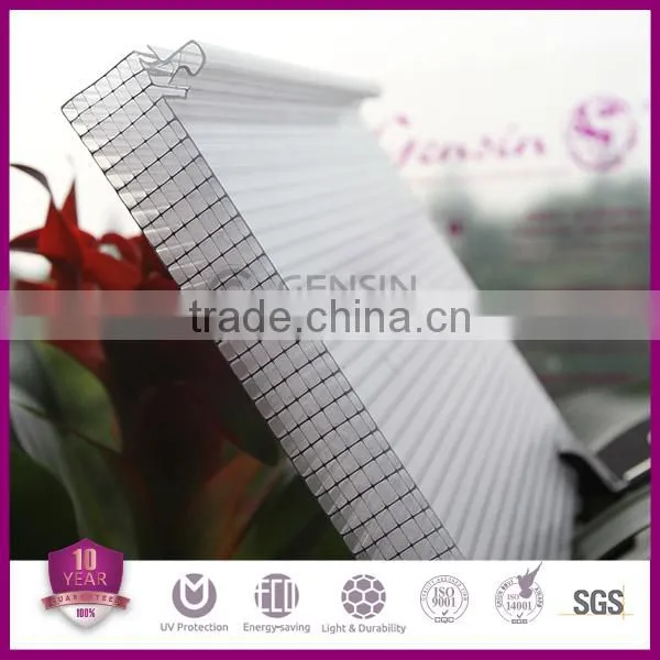Polycarbonate Hollow Sheet with Clips 600mm/800mm/1040mm