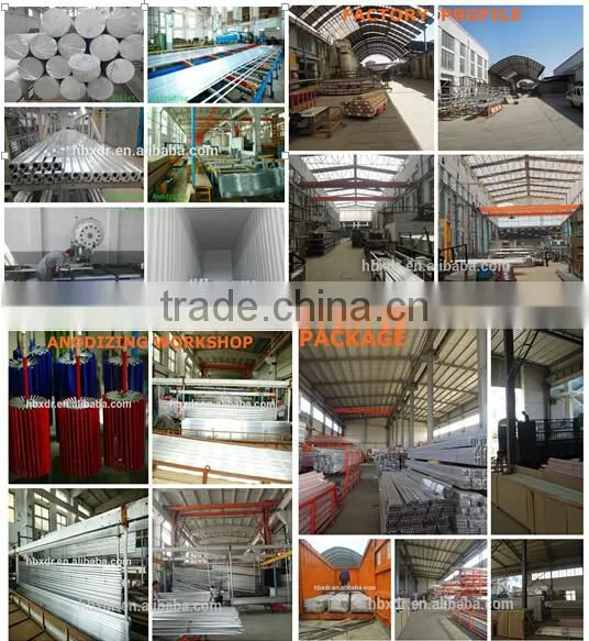 OEM aluminum profile for showcase exhibition frames