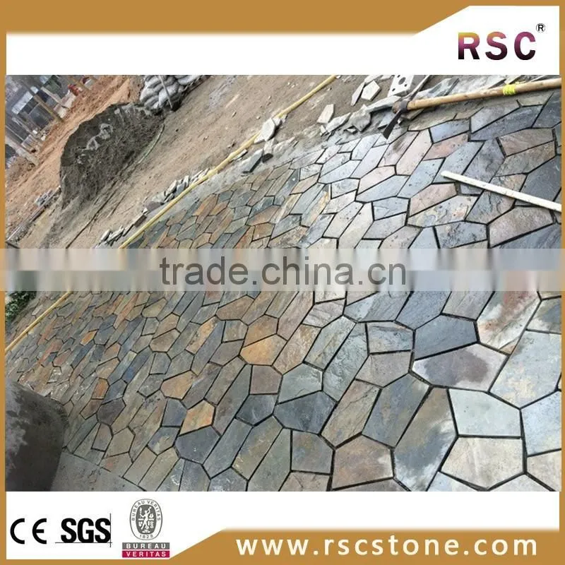 Landscaping slate rock , slate floor photos