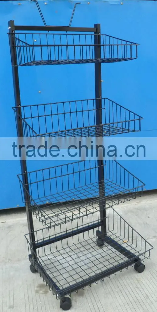 vivinature storage basket storage trolley with wheels