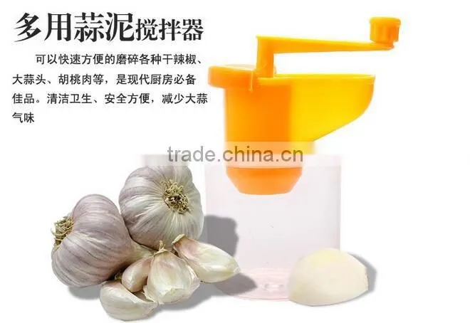 CY131 Hot New Spiral Garlic Press Manual Garlic Grinder Device Kitchen Gadgets garlic Mesher