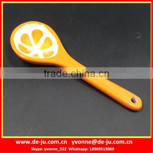 Cute Fruit Design Children Ceramic Tea Spoon
