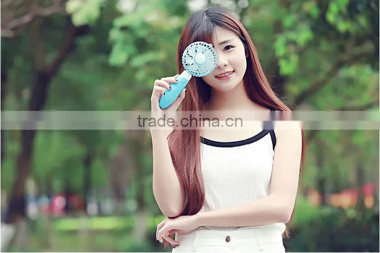 Adjustable USB Charge Handheld Air Fan, Mini Desktop Water Drop Fan For Student
