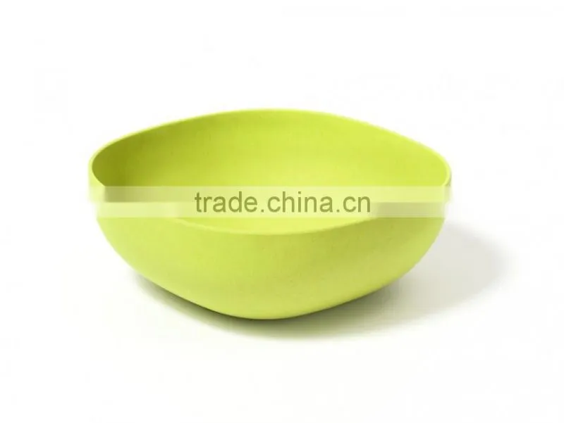 Green ,Eco friendly, Durable, Nontoxic Bamboo fiber Composite Salad Bowl