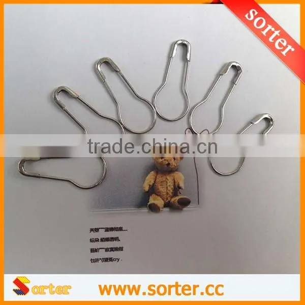 2016 Hot sale silver Calabash Shape Safety Pin Pear Gourd Shape Coilless tag Fastener pin