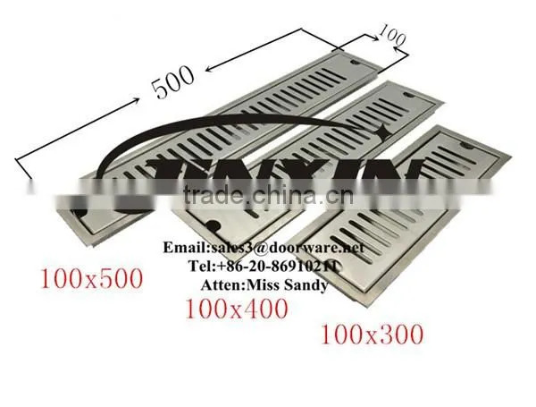 JINXIN Stainless Steel Floor Drain Grate/Long Linear Floor Drain
