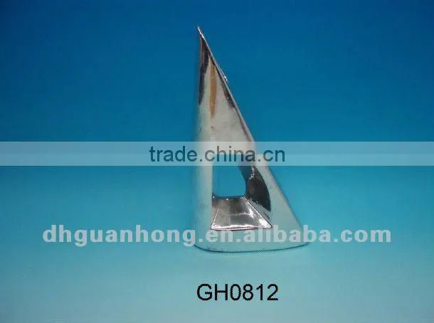 HOT SALE Triangle plating silver ceramic vase