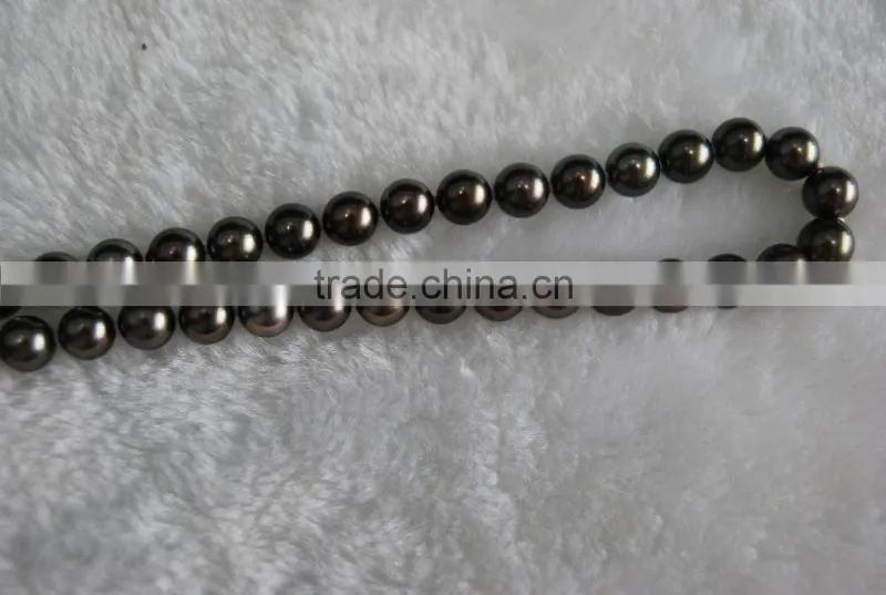 wholesale 14-15mm black Tahitian pearl strand