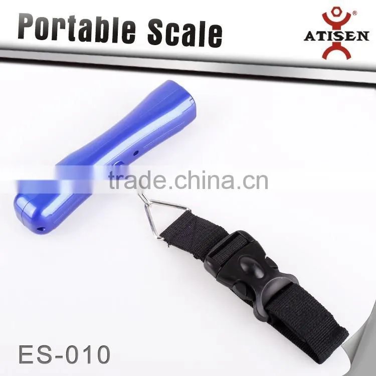 Durable 40kg/10g Portable Digital LCD Weight Hanging Hook Scale Blue