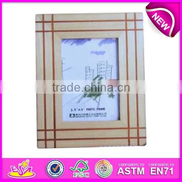 Fashion picture frame wood toy for kids,wooden toy photo frame for children,cheap wooden photo picture toy for baby WJ277275