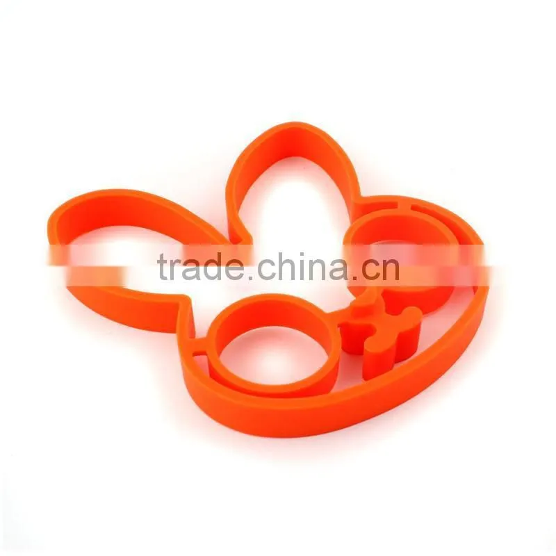 Bunny fried egg mold/pancake ring/multi shapes silicone egg shaper mold
