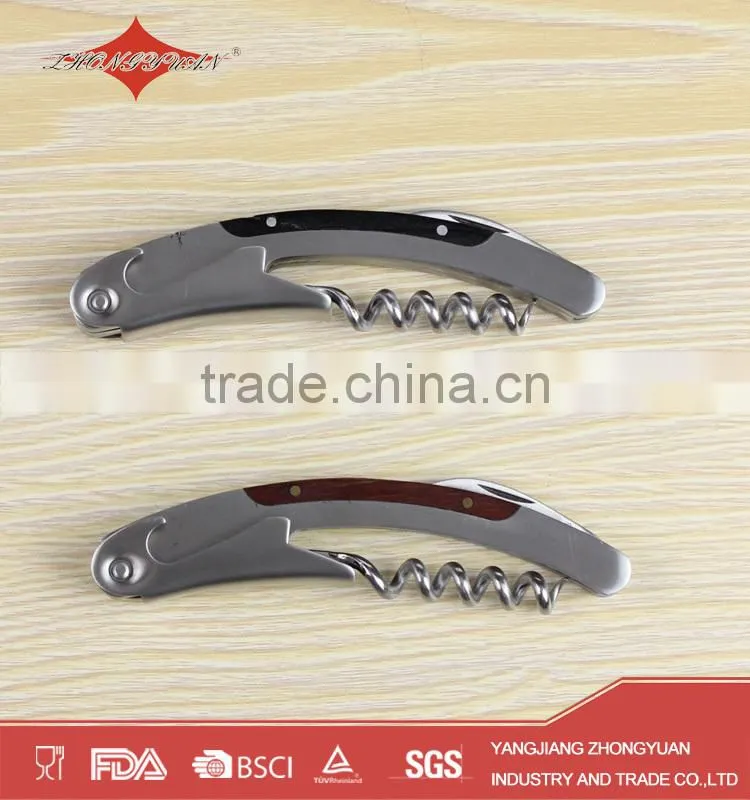 stainless steel luxury cute corkscrew wine bottle opener