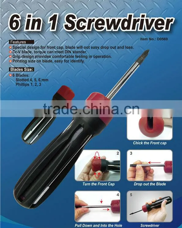 6 in 1 Screwdriver