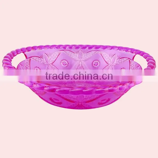 PS Material Plastic Fruit Container With Handle