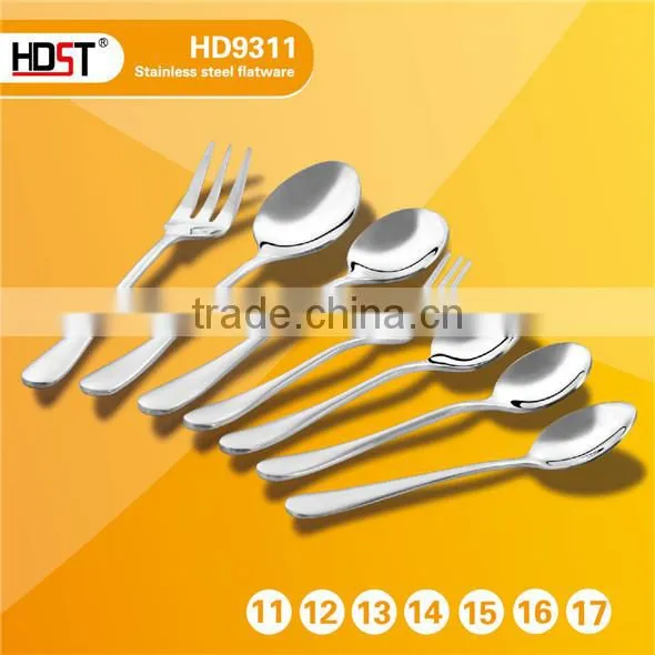 German knife fork spoon set;17 person Grand Banquet China stainless Dinner Set;