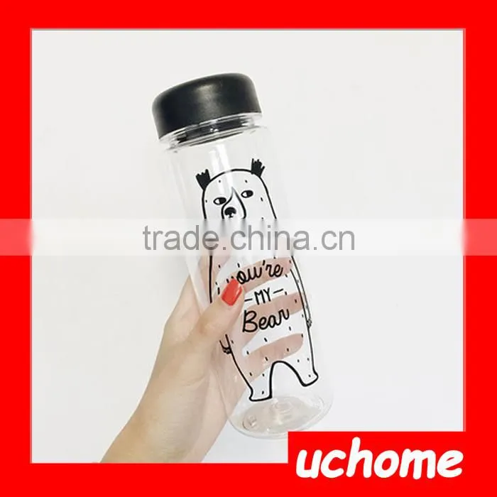 UCHOME Stocked Custom Water Bottle, 500ml Cheap Plastic Water Bottle