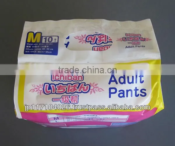 Durable bulk disposable adult diapers non woven health care product with Functional made in Japan