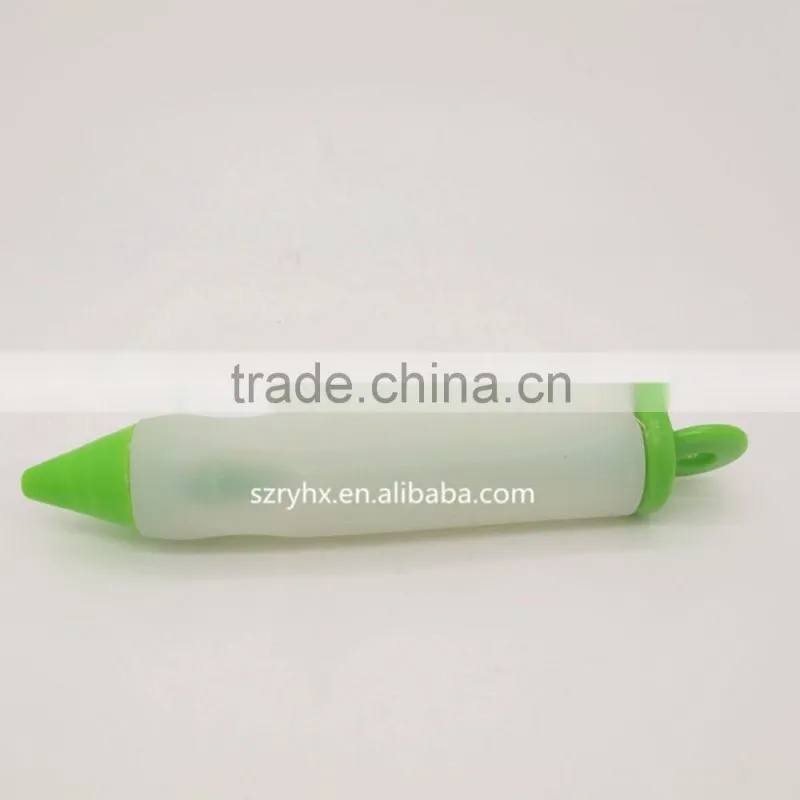 Funny silicone cake and chocolate decorating pen cake mould silicone cream pen