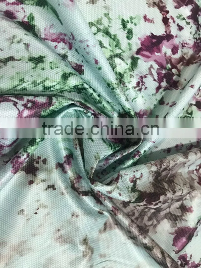 printed fabric floral printing fabric 100% polyester fabric