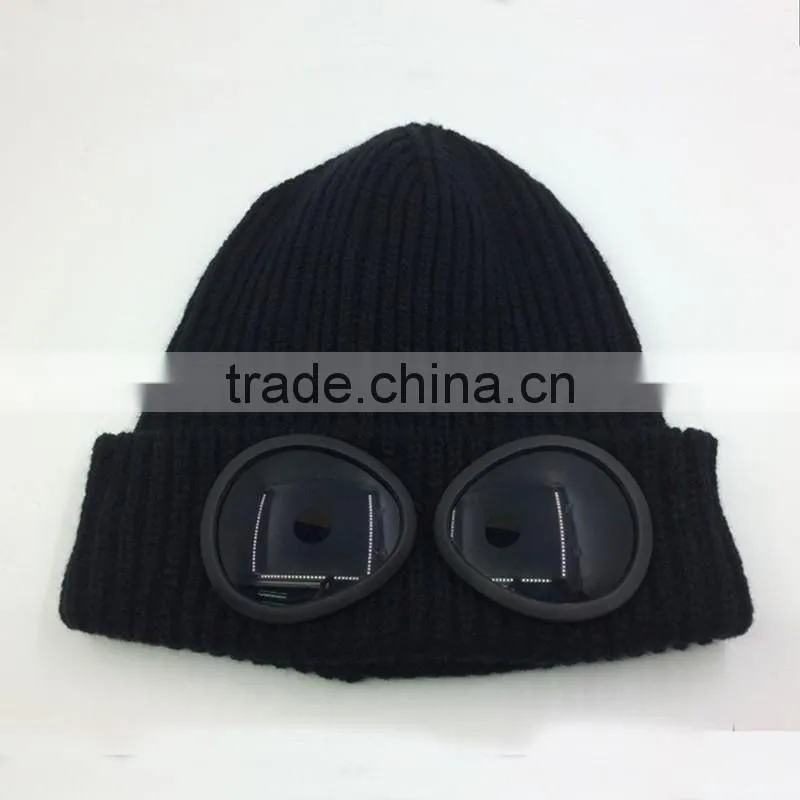 New Style 100% Acrylic Goggle Beanies Cheap Price