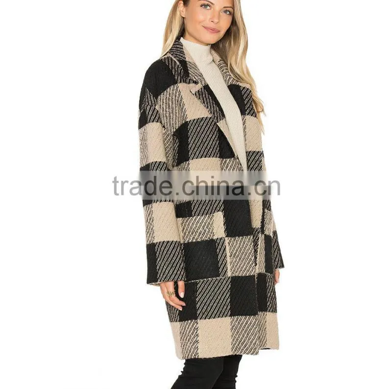 OEM service plus size 100% Wool women's coat keepwarmer