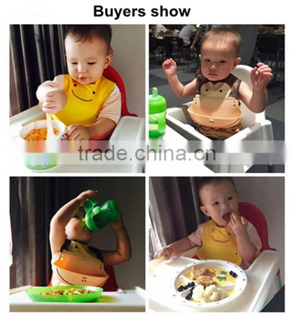 SHUOYANG Eco-friendly soft touch custom made silicone baby bib, baby bib silicone