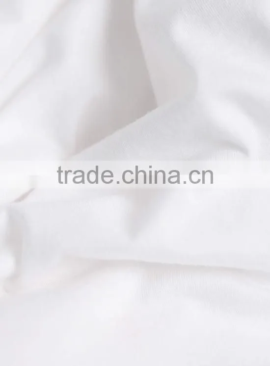 Custom 100% Cotton White Color Men Long Tank Top