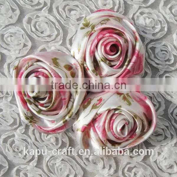 Cute handmade satin ribbon flowers bows rosettes