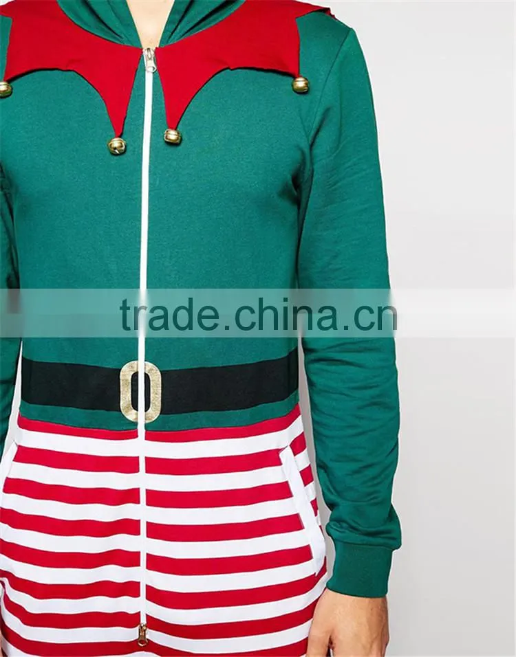 PA0009A Loungewear Christmas Elf Onesie With Bells