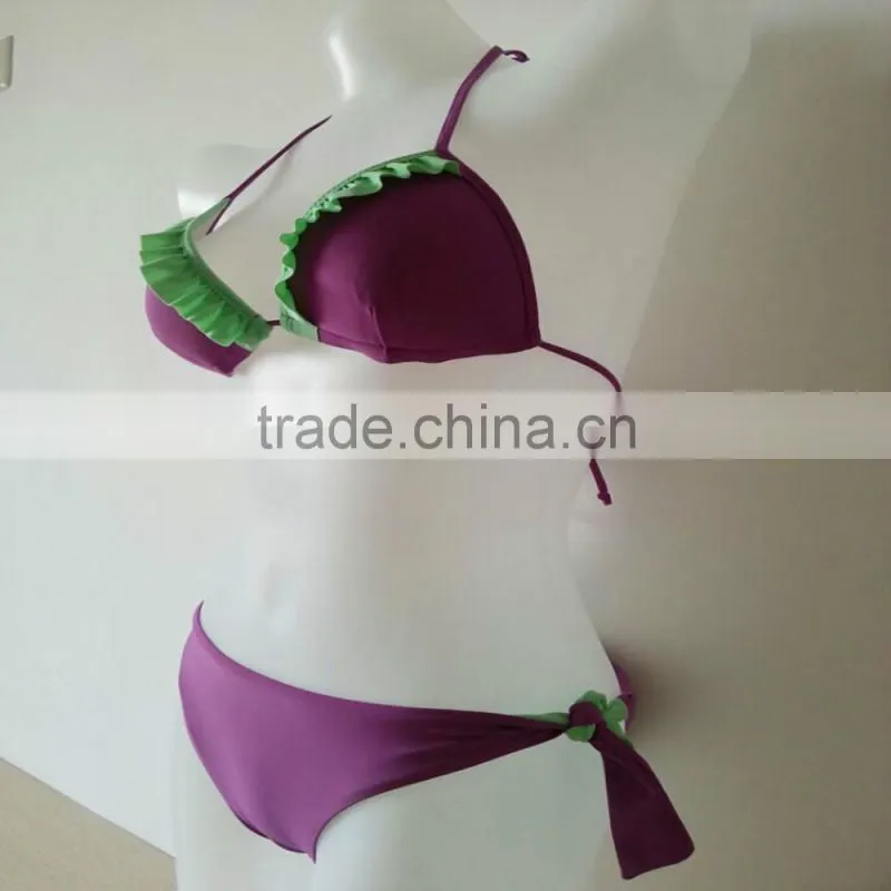 Top quality new arrival awesome hot black women bikini push up swimwear