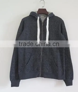 China Oem cheaper customized CVC60/40fleece zippered hoodies wholesale good quality warm zippered hoodies