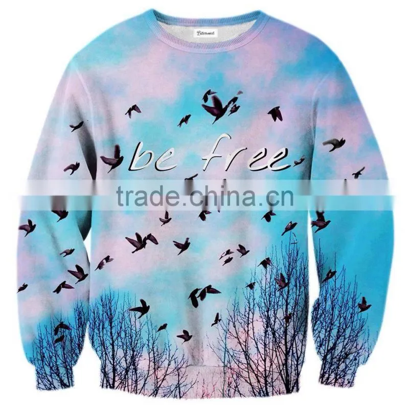sublimated sweater long sleeve sweater without hood