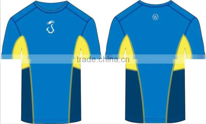 2015 seamless men fashion sports shirt short sleeve