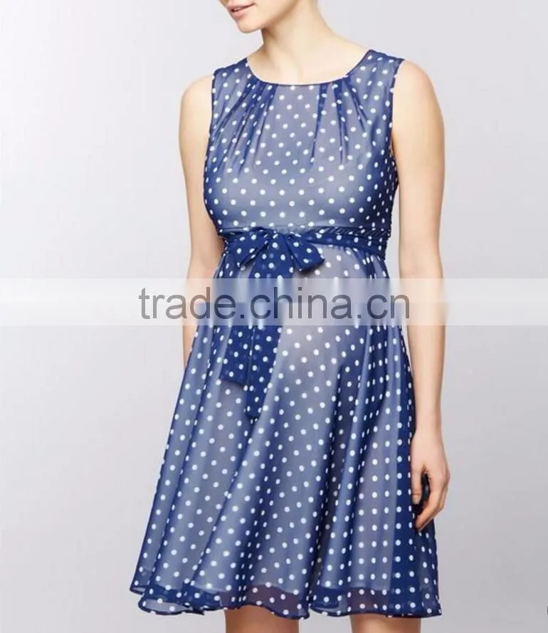 Pregnant women chiffon midi dresses