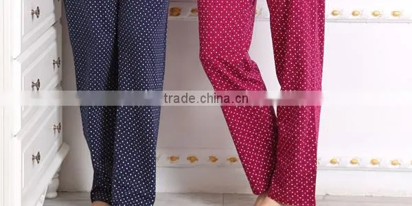 Hot-sale women Pajama Set Relax knitted 100%cotton nightwear in winter pyjama women