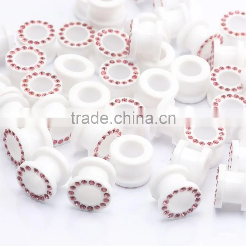 Custom Hollow Surgical Ear Gauge Earrings Flesh Tunnels Piercing Body Jewelry