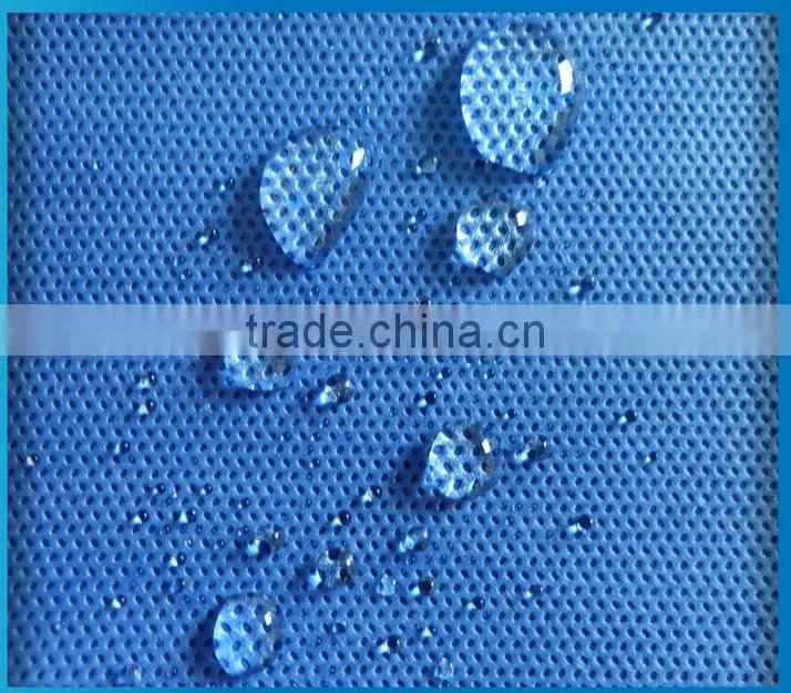 Medical and health water-resistant non-woven fabrics