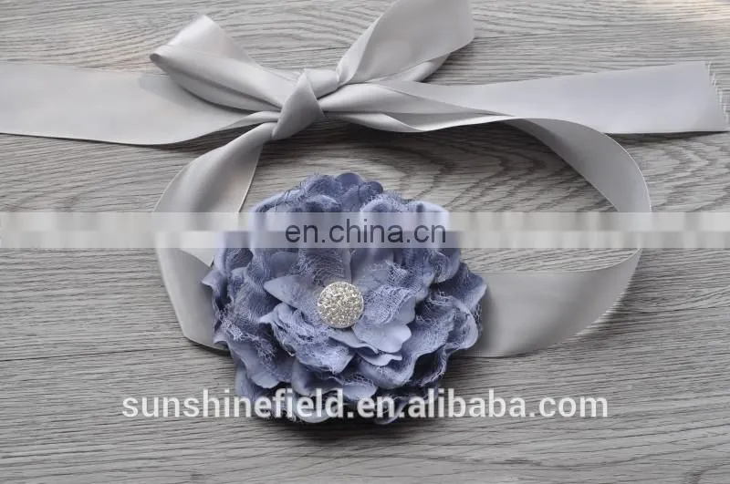 Laced Peony Flower Sash Belt For Kids
