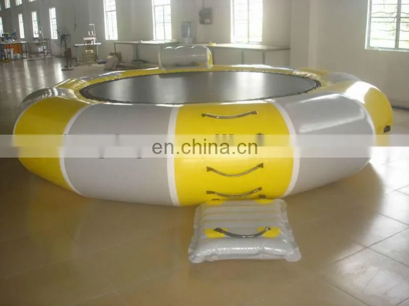 Fun inflatable water trampoline for sale,inflatable trampoline on water,inflatable floating water trampoline