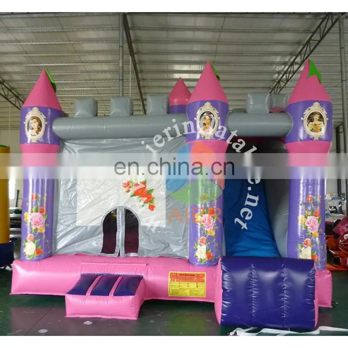 2017 new inflatable cheap castle rose pink bouncy castle kids cute jumping castle house inflatable for wholesale