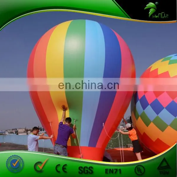 Outdoor Advertisng Giant Inflatable Hot Air Balloon , Colorful Inflatable Ground Balloon with Logo Printing