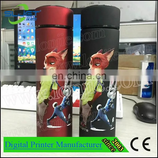 SLjET digital uv flatbed printer for bottle cup mug printer price