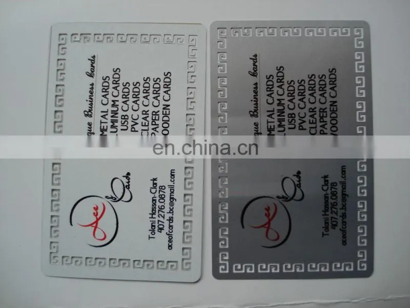 Blank Heat Press Metal Cards For Business