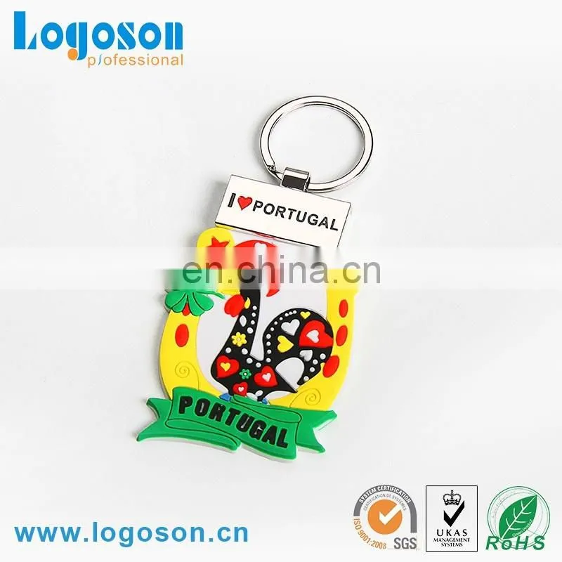 2017 New Souvenir PVC Rubber Key Chain