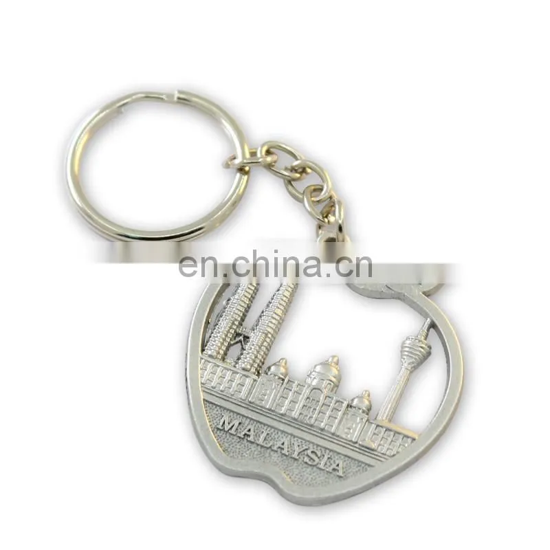 Custom embossed metal keychains wholesale