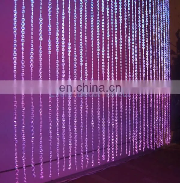 12FT Decoration Wedding Acrylic Plastic Beaded Curtain