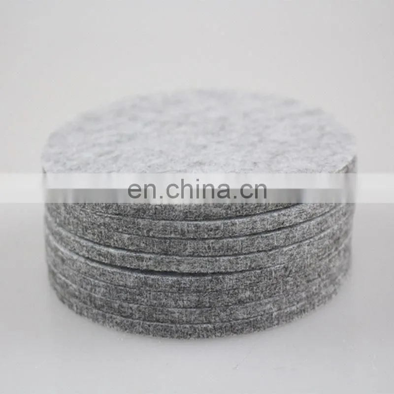 Home Decor Felt Table Mat with Holder felt Coaster Placemat Table Mat Pad Set for Drinks