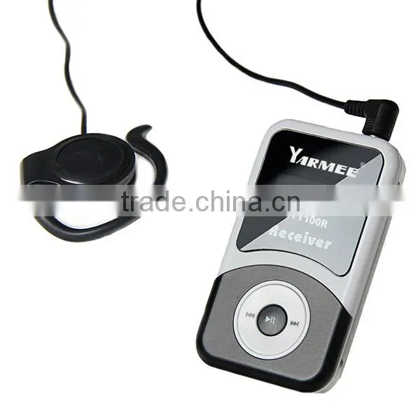 Smallest wireless tour guide microphone wireless translation system with 99 channels