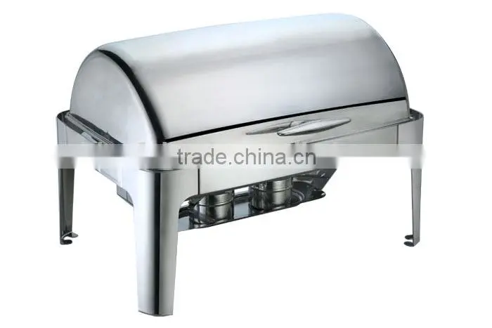 Factory Price Roll Top Stainless Steel Buffet Chafing Dish for Hotel